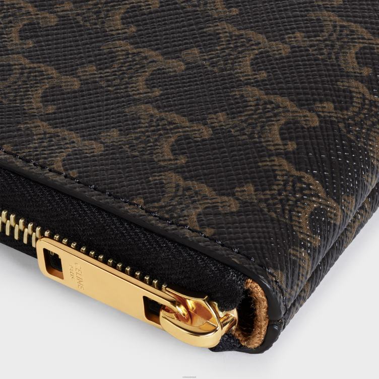 CELINE zwart Munt- en kaartenzakje van triomphe-canvas 4TLH8503