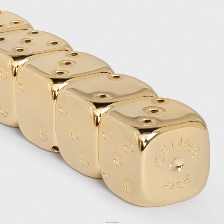 CELINE bordeaux dobbelsteendoos in alligator 4TLH81673