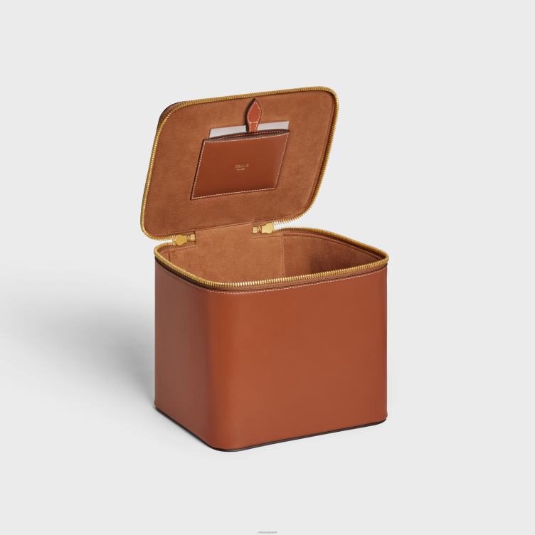 CELINE bruinen Apotheekkoffer van glanzend kalfsleer 4TLH81580