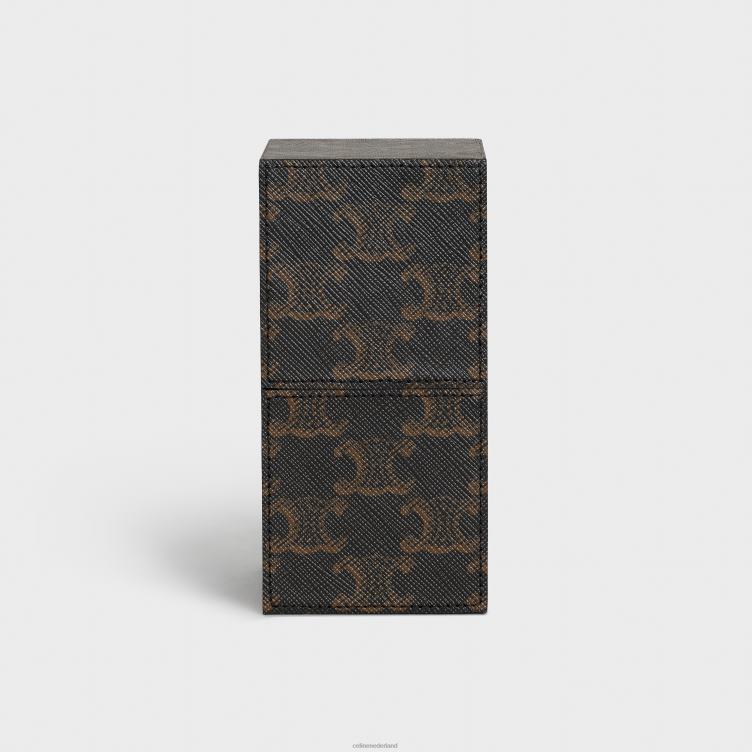 CELINE bruinen doos 1 parfum 100 ml in triomphe canvas en kalfsleer 4TLH81558