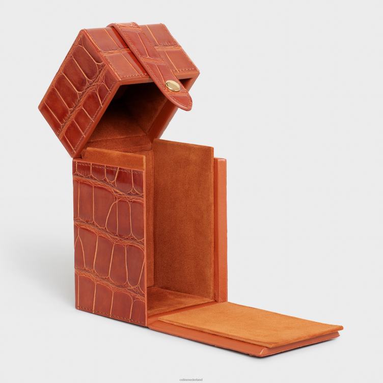 CELINE bruinen doos 1 parfum 6,8 fl.oz in alligator 4TLH81468