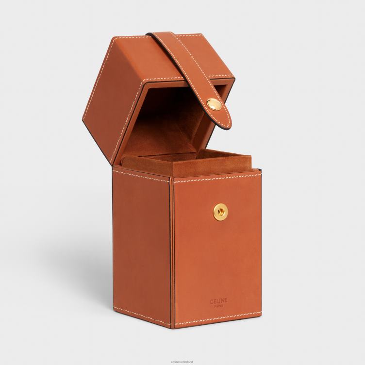 CELINE bruinen doos 1 parfum 6,8 fl.oz in natuurlijk kalfsleer 4TLH81466