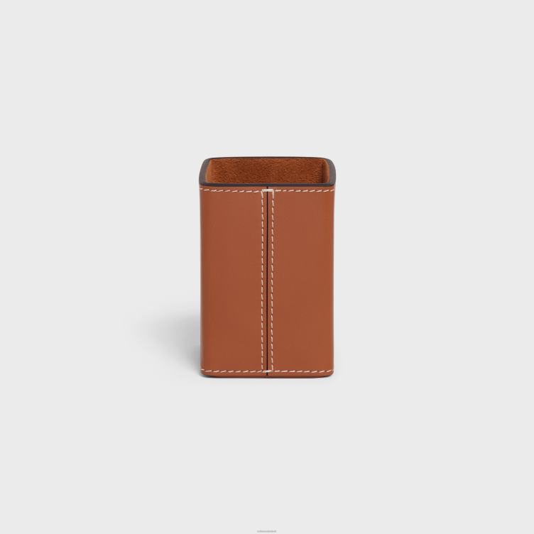 CELINE bruinen parfumhouder 3,4 fl.oz in kalfsvlees 4TLH81461