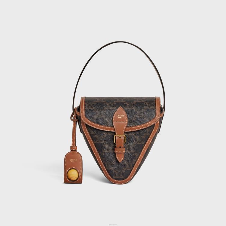 CELINE bruinen petanquespel van triomphe canvas en kalfsleer 4TLH81684