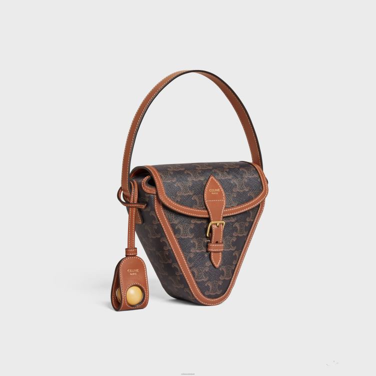 CELINE bruinen petanquespel van triomphe canvas en kalfsleer 4TLH81684