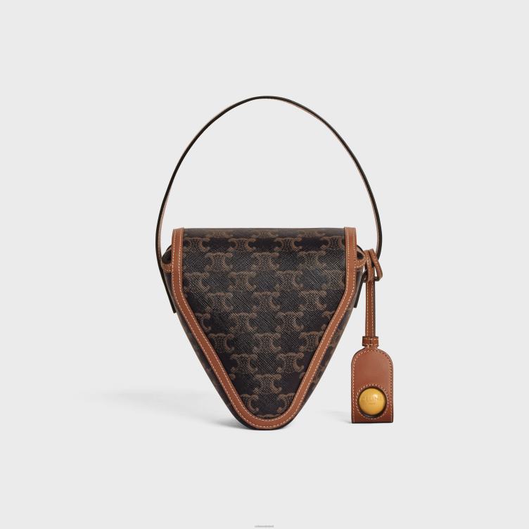 CELINE bruinen petanquespel van triomphe canvas en kalfsleer 4TLH81684