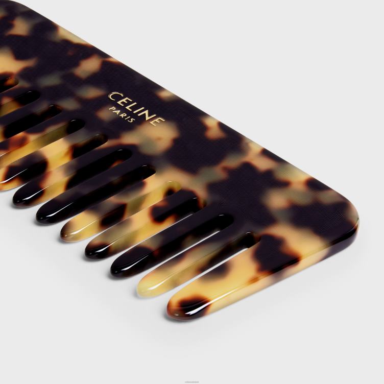 CELINE esdoorn kleine haarkam in krokodil 4TLH81611