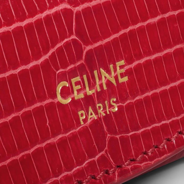 CELINE pop rood ringkast in hagedis 4TLH81597