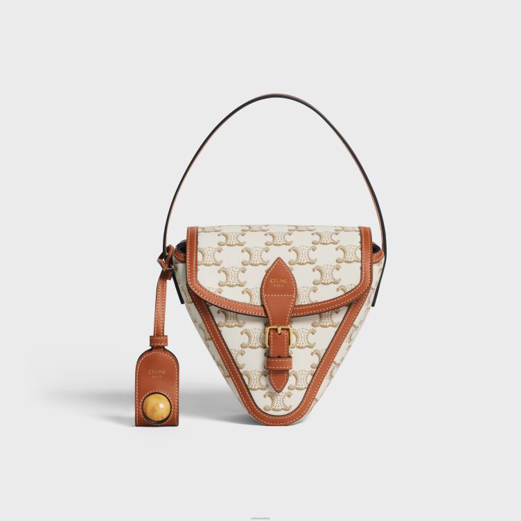 CELINE wit triomphe petanquespel van triomphe canvas en kalfsleer 4TLH81682