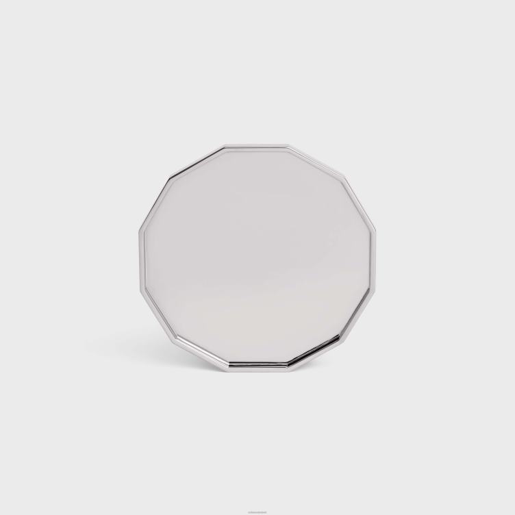 CELINE zilver Kaars triomphe deksel in staal 4TLH81509