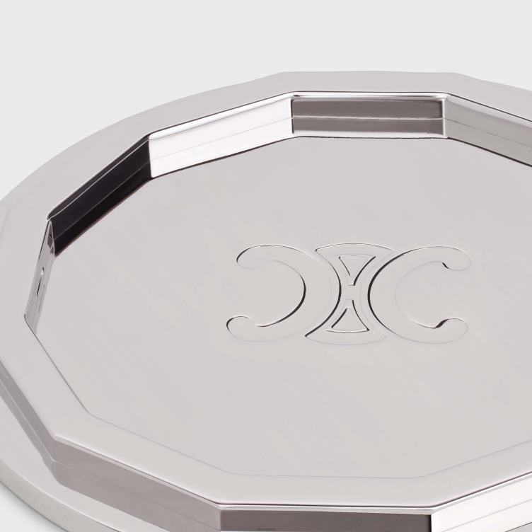 CELINE zilver kandelaar van staal 4TLH81508