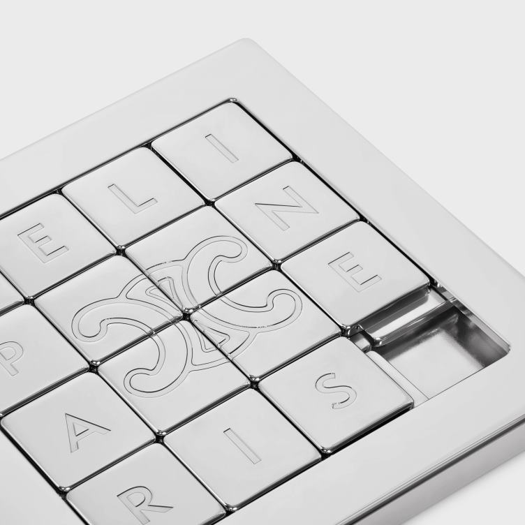 CELINE zilver schuifpuzzel van staal 4TLH81680