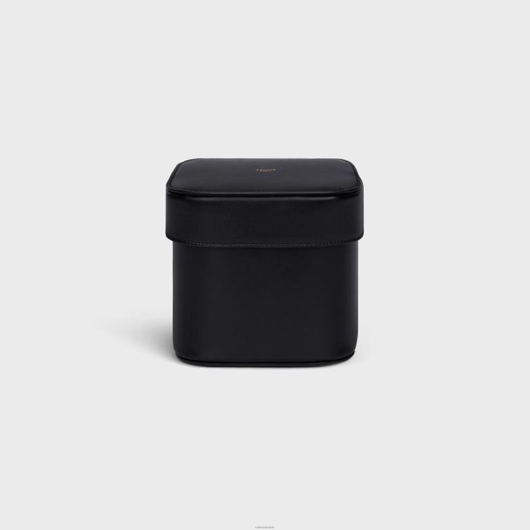 CELINE zwart Middelgrote box van glanzend kalfsleer 4TLH81529