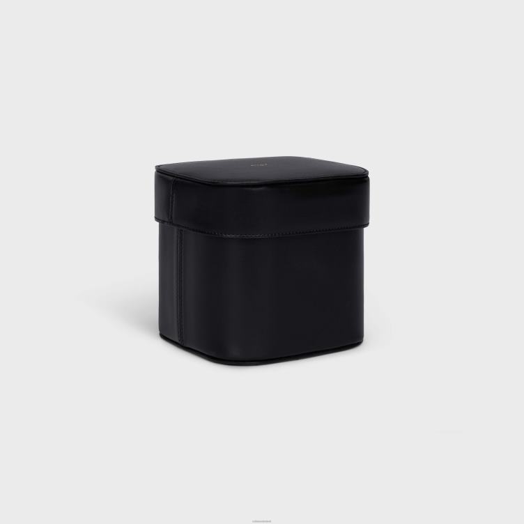 CELINE zwart Middelgrote box van glanzend kalfsleer 4TLH81529