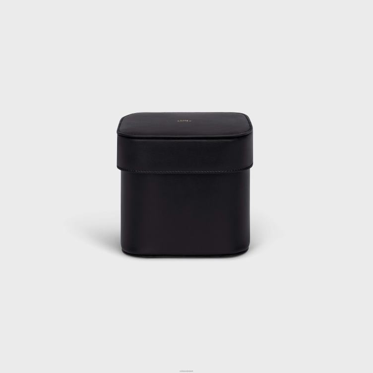 CELINE zwart Middelgrote box van glanzend kalfsleer 4TLH81529