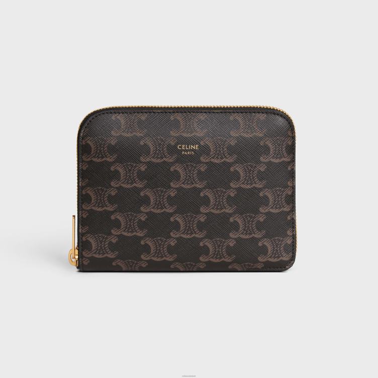 CELINE zwart/bruin set speelkaarten in triomphe canvas 4TLH81668