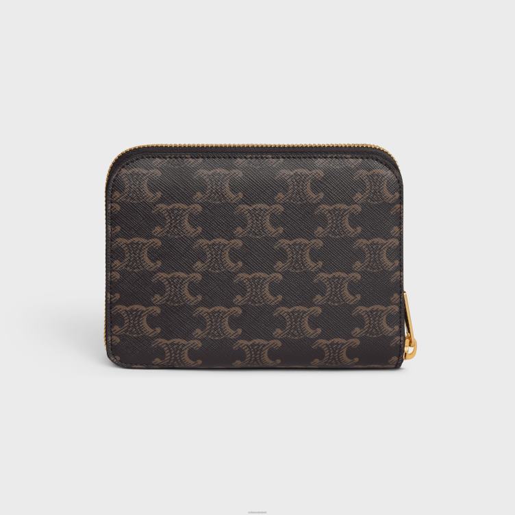 CELINE zwart/bruin set speelkaarten in triomphe canvas 4TLH81668