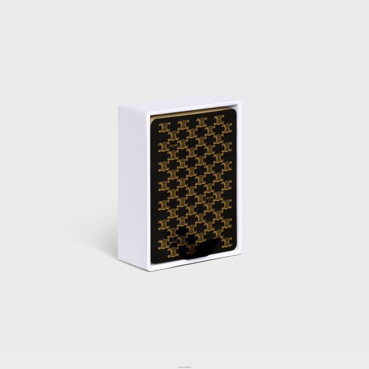 CELINE zwart enkele speelkaarten set 4TLH81674