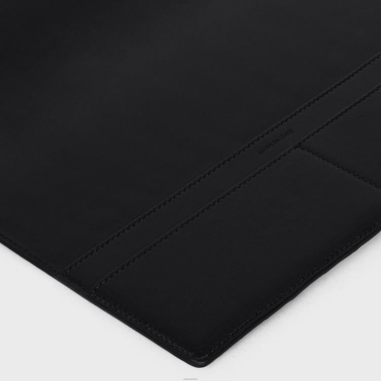 CELINE zwart medium notitieboekomslag in krokodil 4TLH81639
