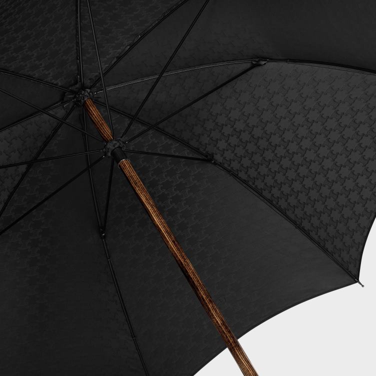 CELINE zwart paraplu van triomphe-jacquardtextiel 4TLH81543