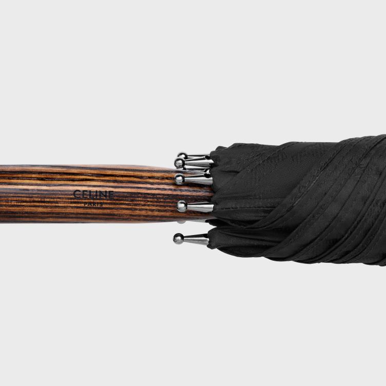 CELINE zwart paraplu van triomphe-jacquardtextiel 4TLH81543