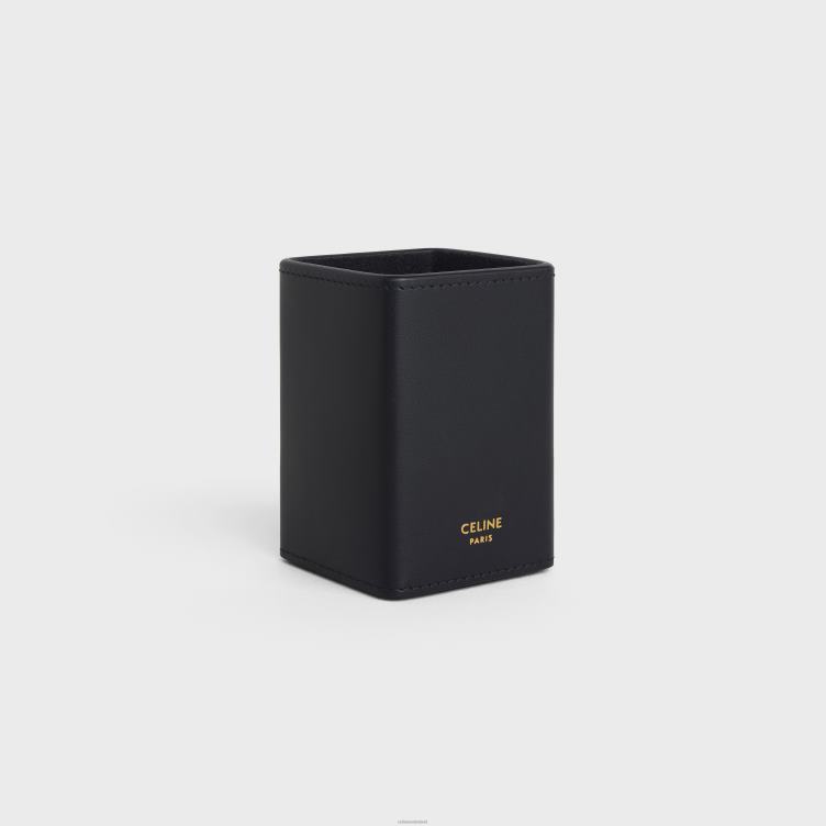 CELINE zwart parfumhouder 3,4 fl.oz van glanzend kalfsleer 4TLH81460