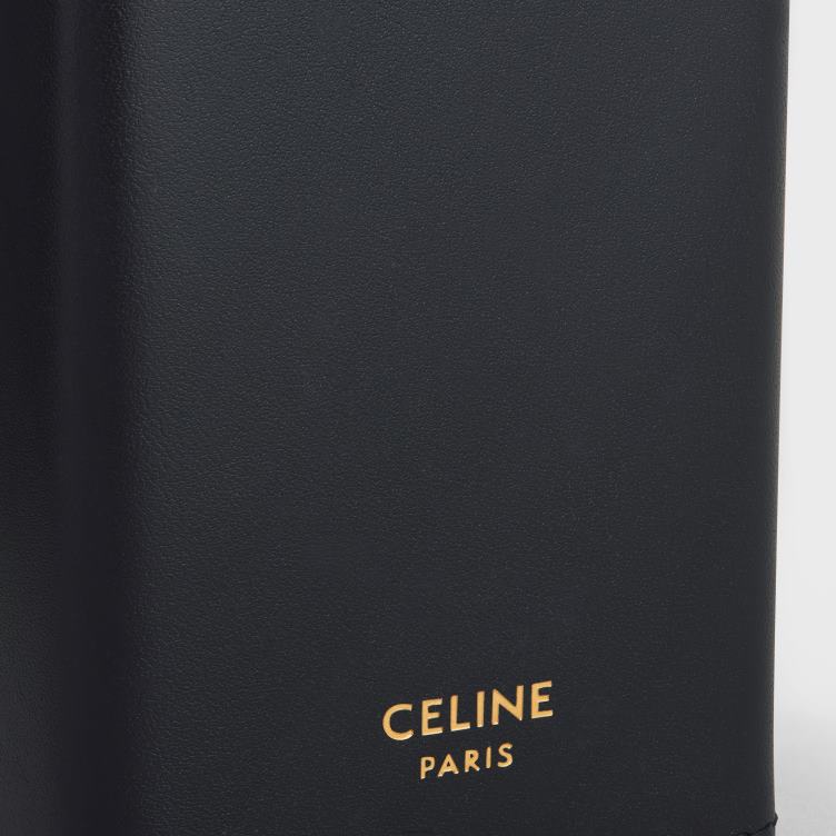 CELINE zwart parfumhouder 3,4 fl.oz van glanzend kalfsleer 4TLH81460