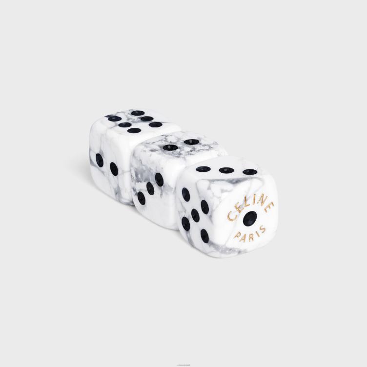 CELINE zwart wit dobbelstenendoosje in triomphe canvas 4TLH81676