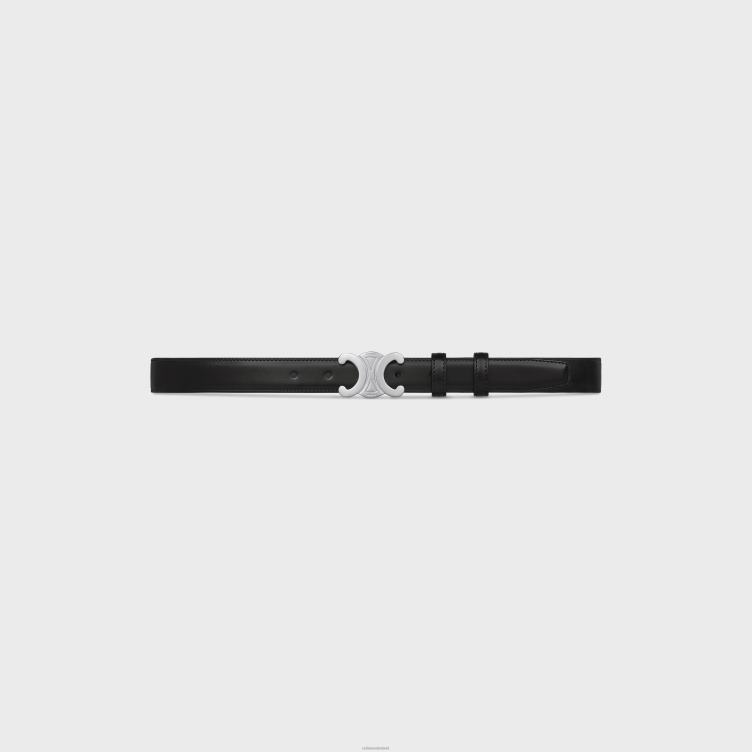 CELINE zwart medium triomphe riem van taurillonleer 4TLH82199