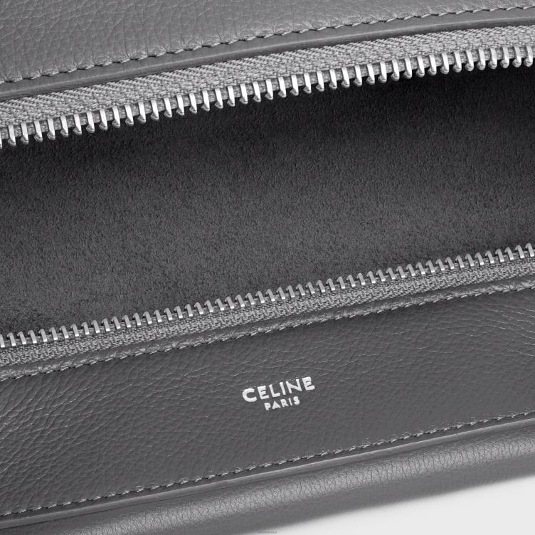 CELINE grijs grote riemromy van soepel kalfsleer 4TLH82077