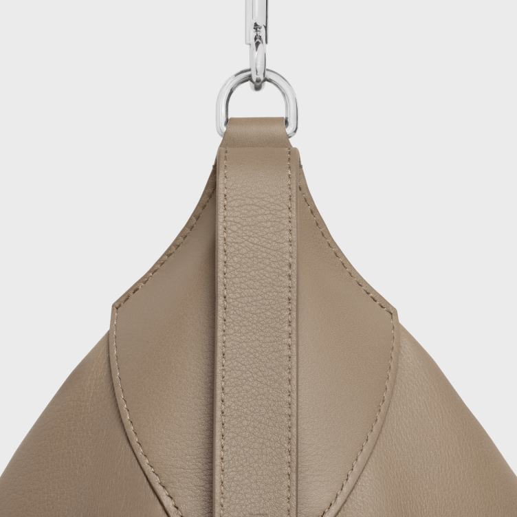 CELINE rokerige taupe grote riemromy van soepel kalfsleer 4TLH82104