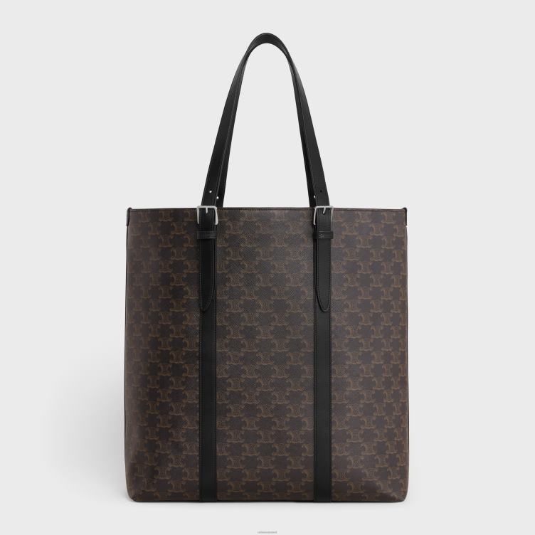 CELINE zwart caba's met gesp van triomphe canvas en kalfsleer 4TLH82084