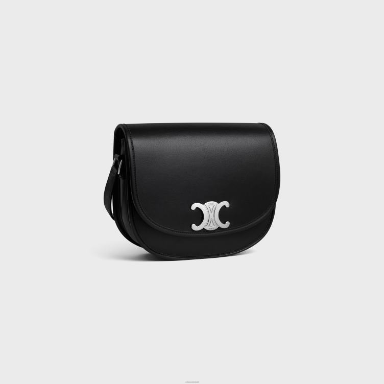 CELINE zwart medium besace triomphe van soepel natuurlijk kalfsleer 4TLH82105