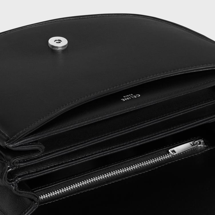 CELINE zwart medium besace triomphe van soepel natuurlijk kalfsleer 4TLH82105