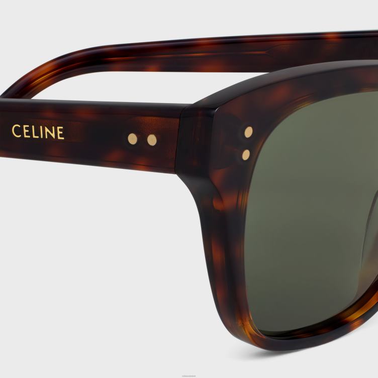 CELINE rode havana 04 zonnebril met zwart frame van acetaat 4TLH82220