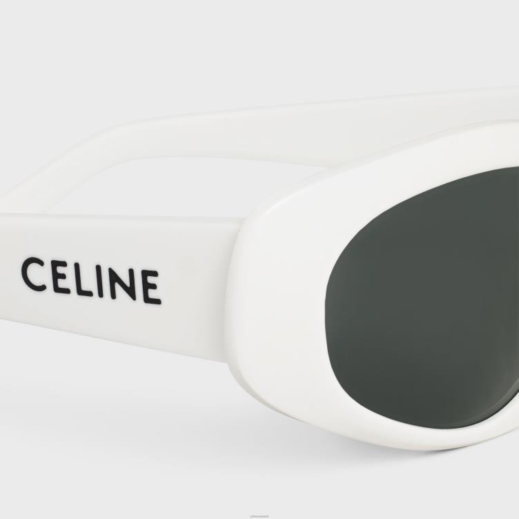 CELINE wit monochroms 07 zonnebril van acetaat 4TLH82187
