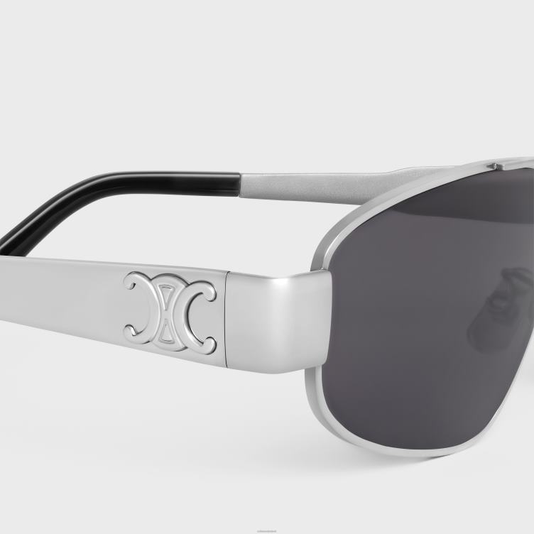 CELINE zilver/rook triomphe metal 03 zonnebril van metaal 4TLH82185