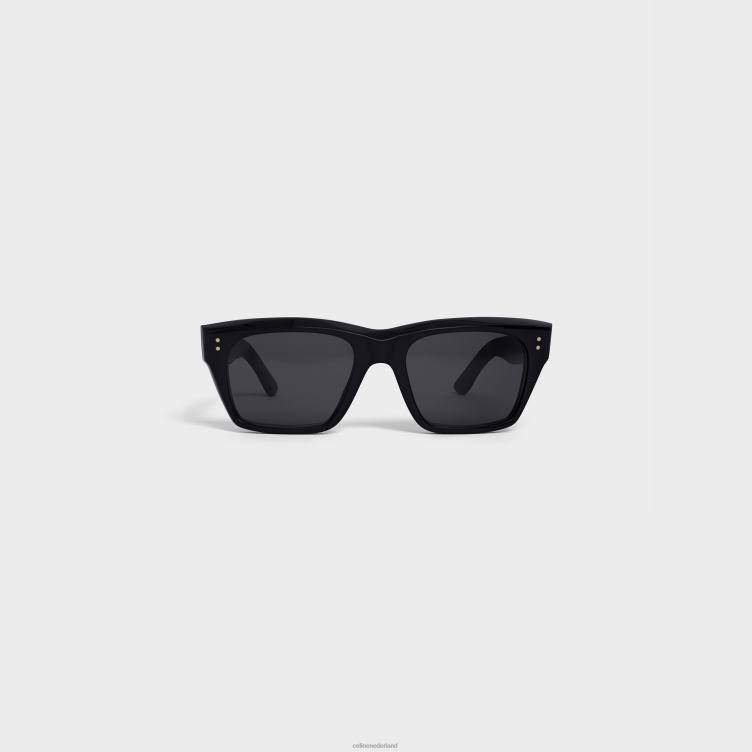 CELINE zwart Frame 01 zonnebril van acetaat met gepolariseerde lenzen 4TLH82218