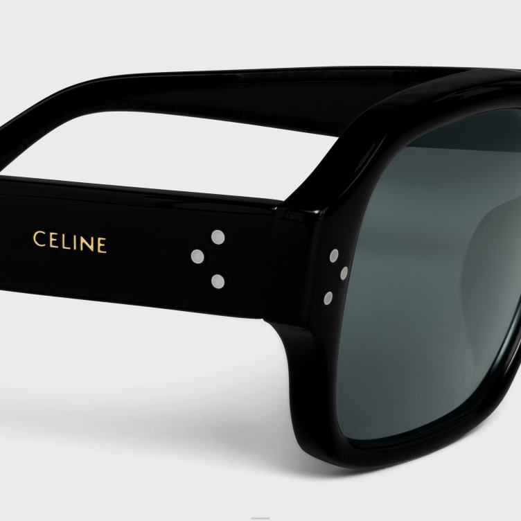 CELINE zwart frame 49 zonnebril van acetaat 4TLH82211