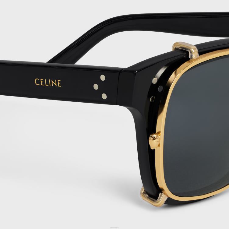CELINE zwart frame 51 zonnebril van acetaat met metaal 4TLH82213