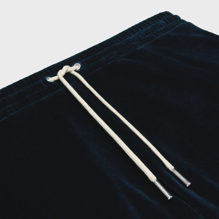 CELINE middernacht/ecru trainingsbroek van fluwelen jersey 4TLH82013