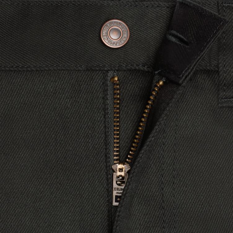 CELINE puur zwart Skinny broek met lage taille van stretchdenim 4TLH82003