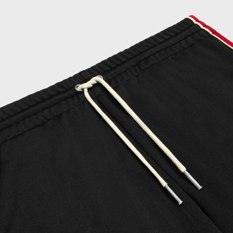 CELINE zwart/roest/ecru trainingsbroek van dubbelzijdige jersey 4TLH82015