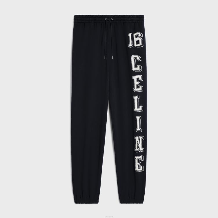 CELINE zwart wit 16 trainingsbroek van katoenfleece 4TLH81825