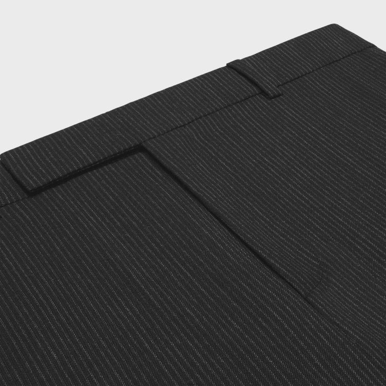 CELINE zwart wit klassieke broek van gestreepte wol 4TLH81903