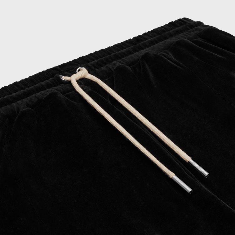 CELINE zwart wit trainingsbroek van fluwelen jersey 4TLH81826