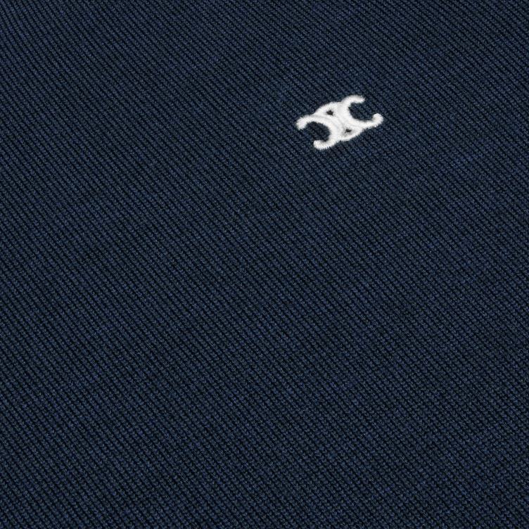 CELINE marine triomphe trui met ronde hals van wol 4TLH81964