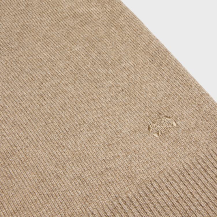 CELINE taupe coltrui van schots kasjmier 4TLH81976