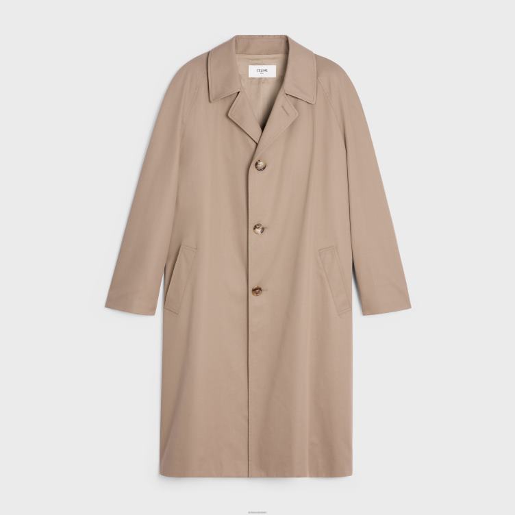 CELINE beige Oversized mac-jas van technisch katoen 4TLH81861
