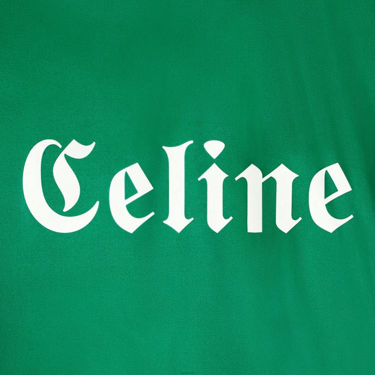 CELINE groente lang coachjack van lichtgewicht nylon 4TLH81851